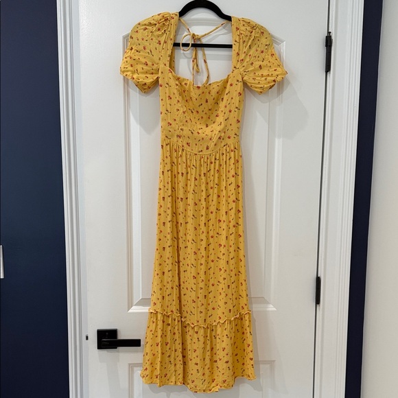 Reformation Yellow Floral Dress - Picture 8 of 12